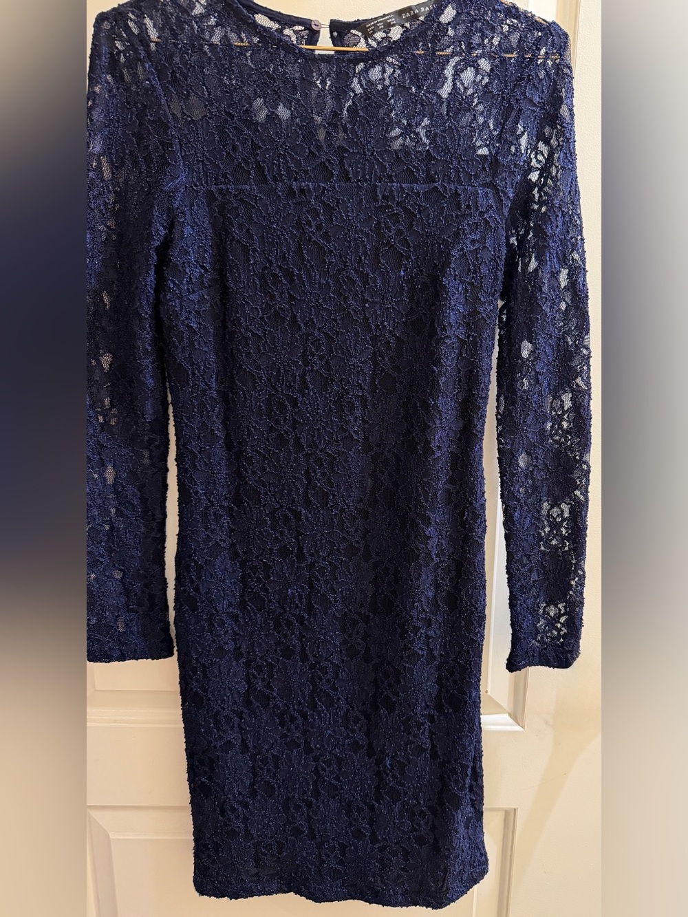Zara Navy Blue Lace dress